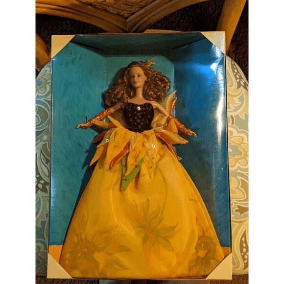 NIB NRFB 1998 SUNFLOWER BARBIE LIMITED EDITION SECOND IN SERIES - Picture 2 of 8